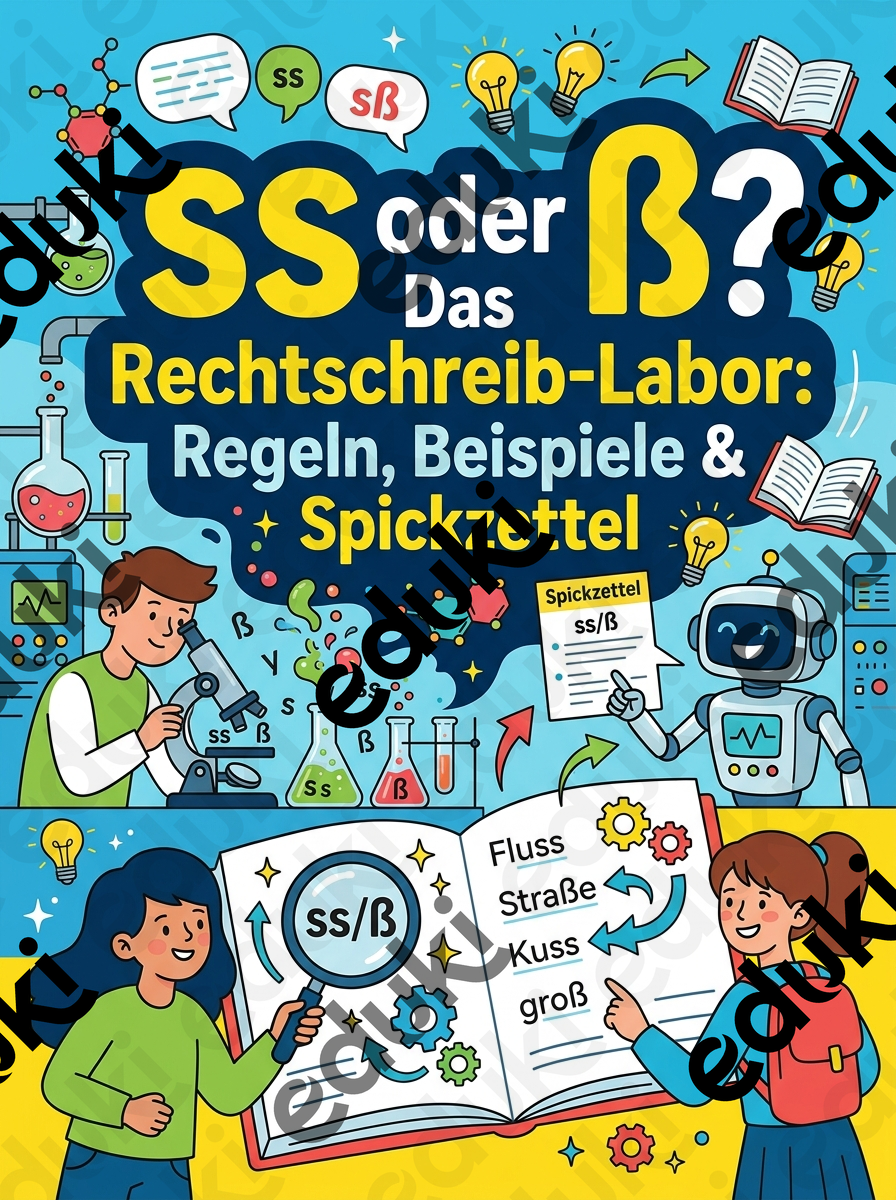 ss oder ß? Das Rechtschreib-Labor: Regeln, Beispiele & Spickzettel ...