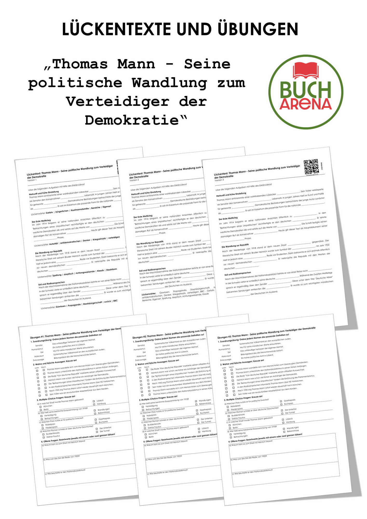 Thomas Mann - Seine politische Wandlung zum Verteidiger der Demokratie