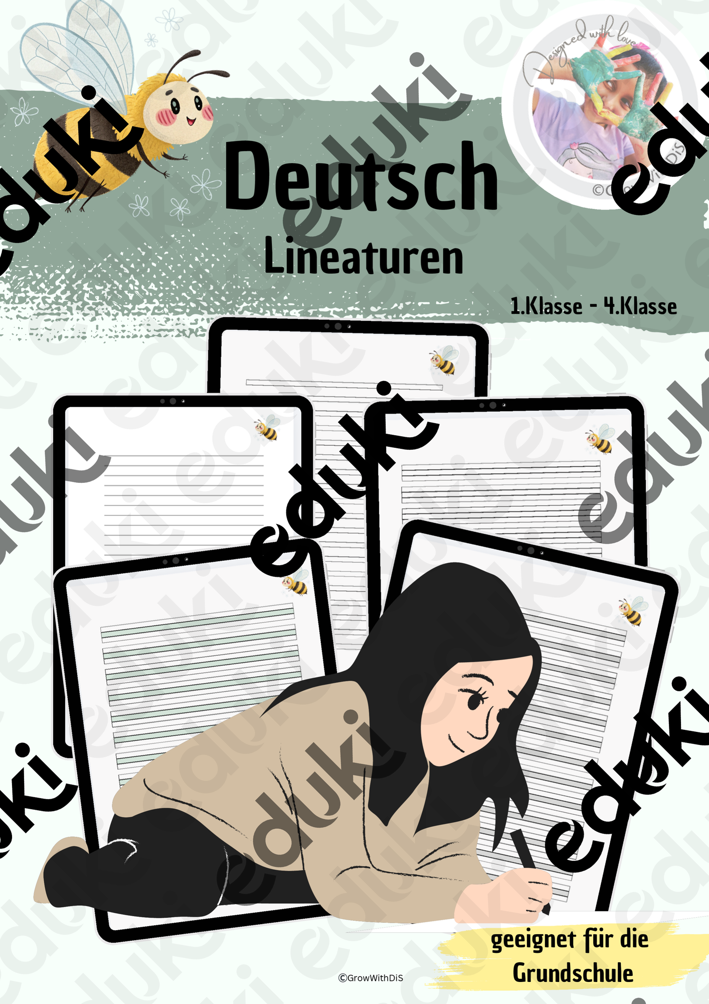 Lineaturen Grundschule Deutsch PDF | Schreiblinien Klasse 1–4 zum