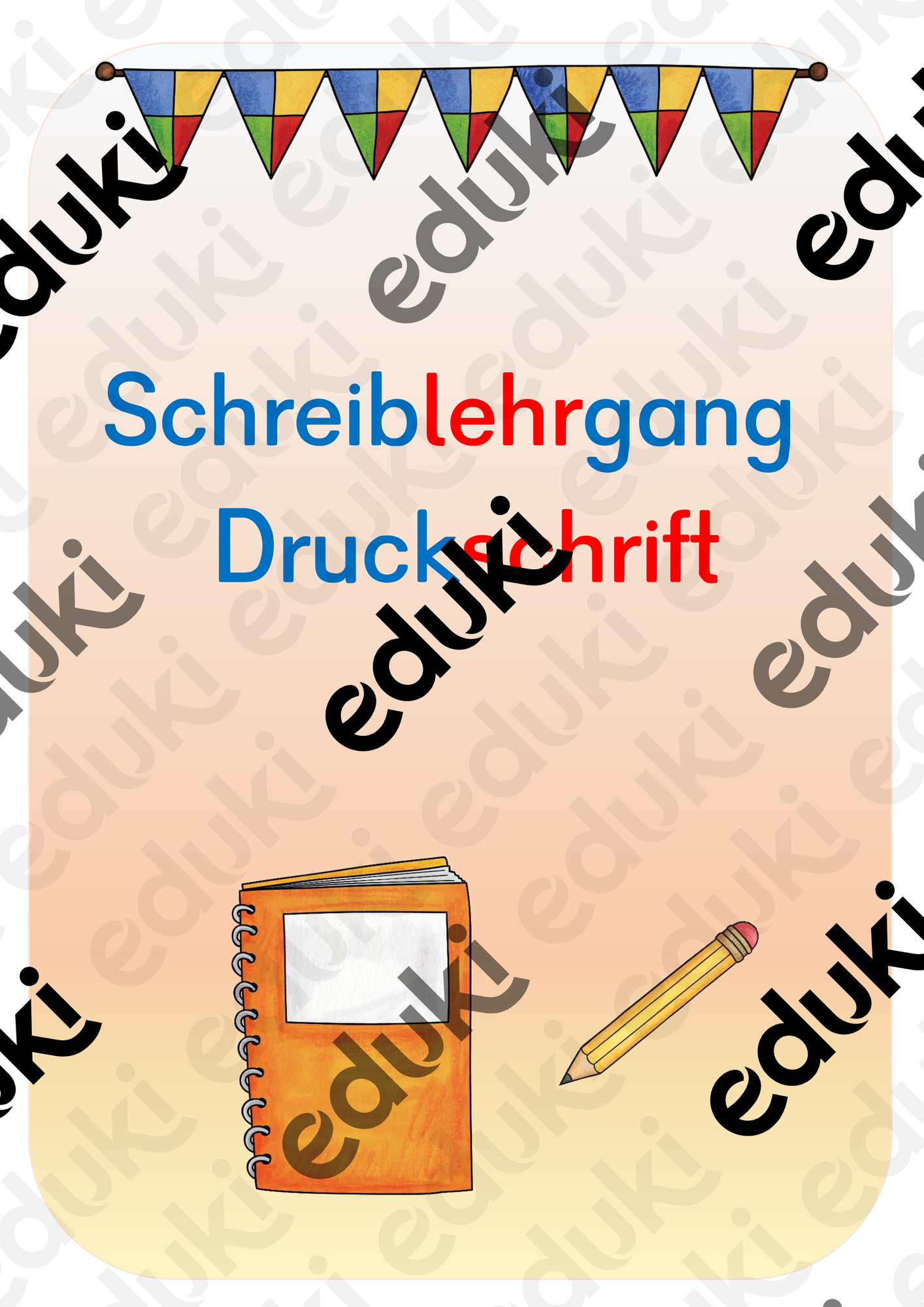 Schreiblehrgang Druckschrift – Unterrichtsmaterial im Fach Deutsch