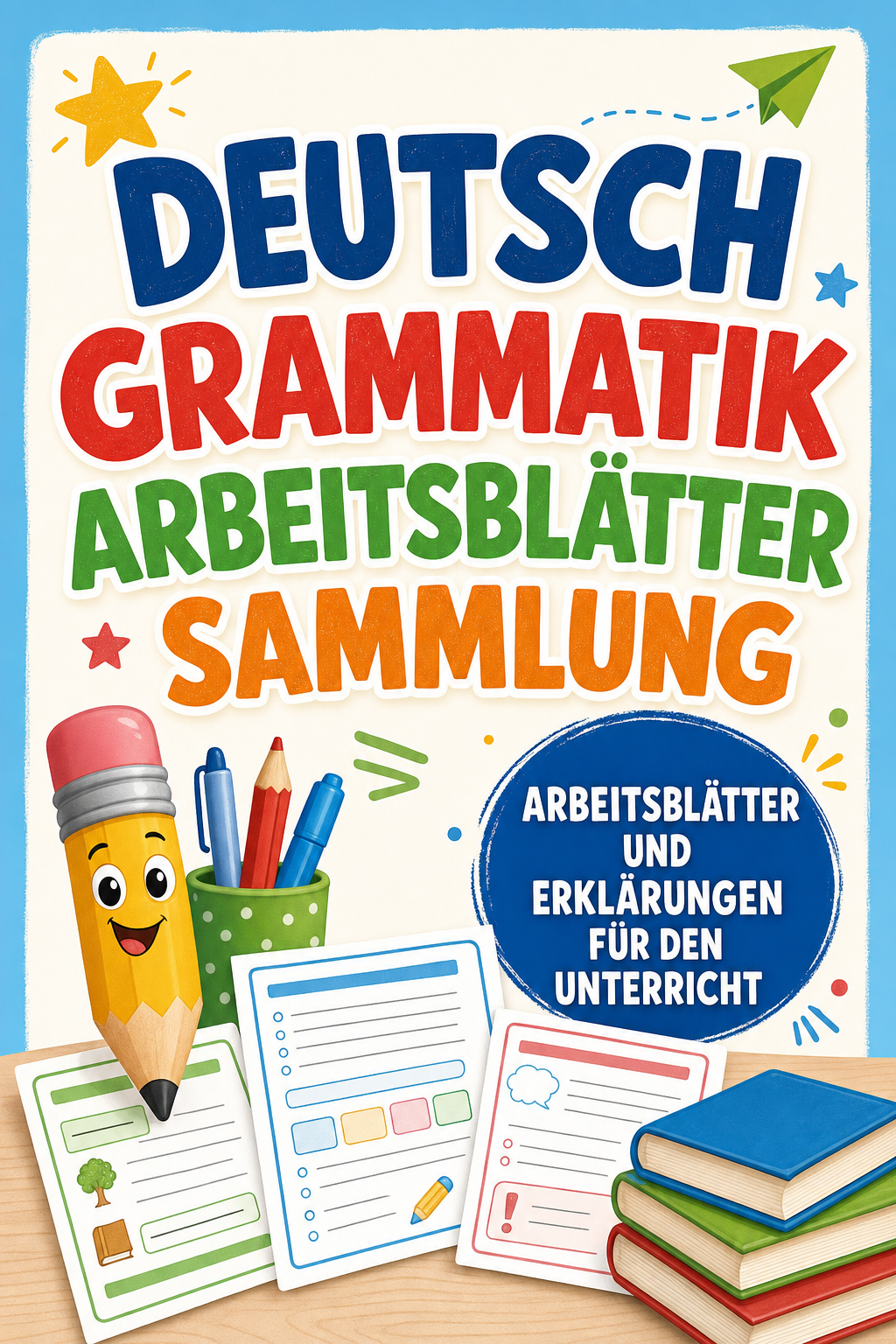 Deutsch Grammatik Arbeitsblätter Sammlung – Unterrichtsmaterial im Fach