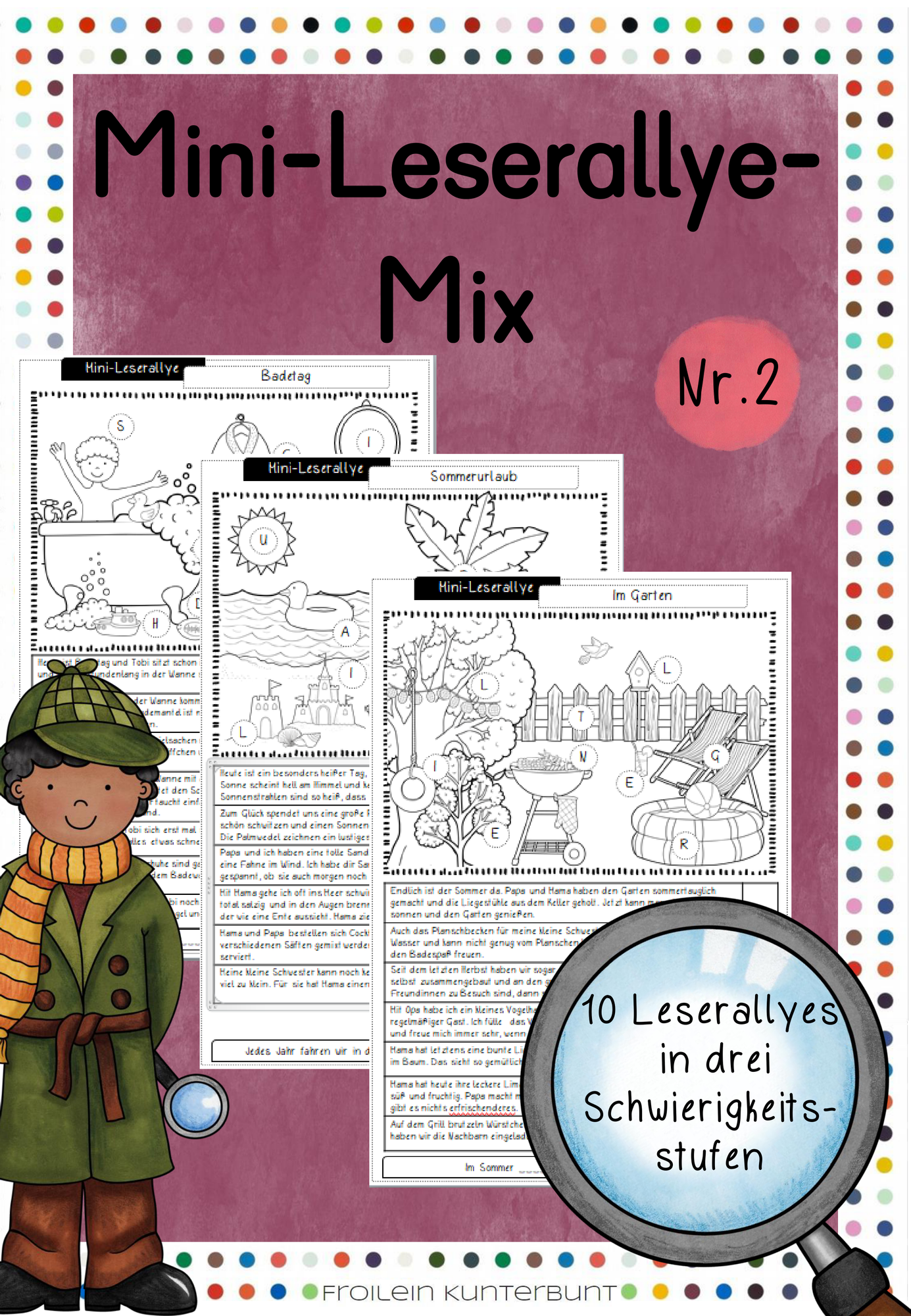 Mini-Leserallye-Mix Nr. 2 – Unterrichtsmaterial im Fach Deutsch