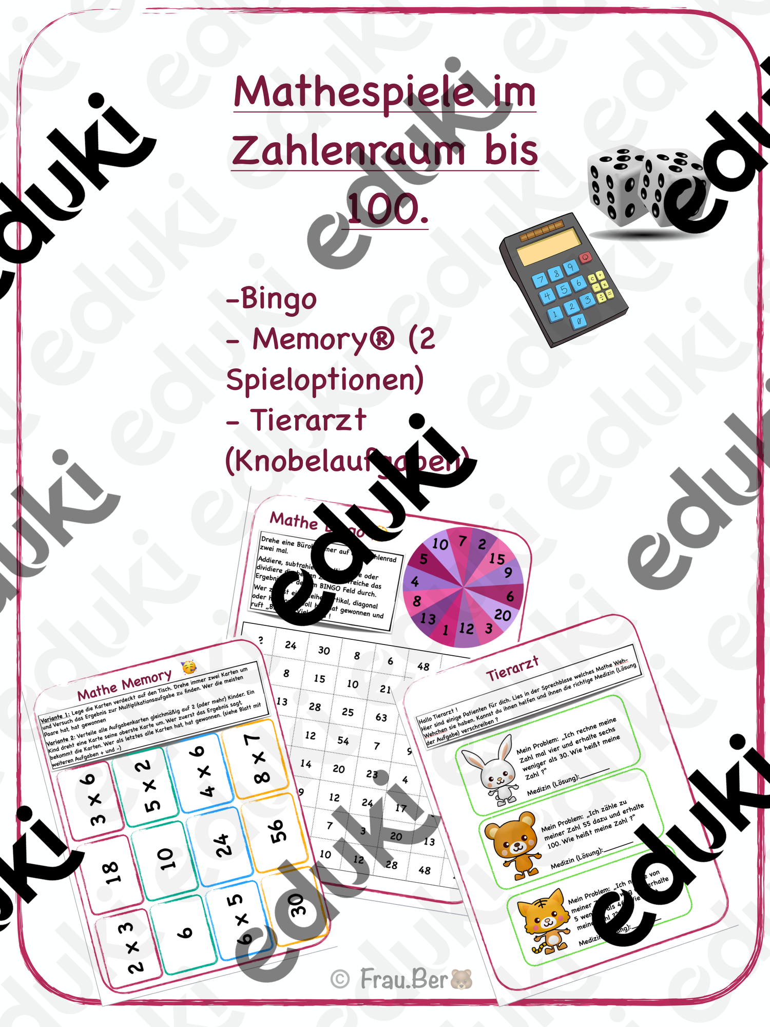 Mathespiele ZR 100 – Unterrichtsmaterial in den Fächern
