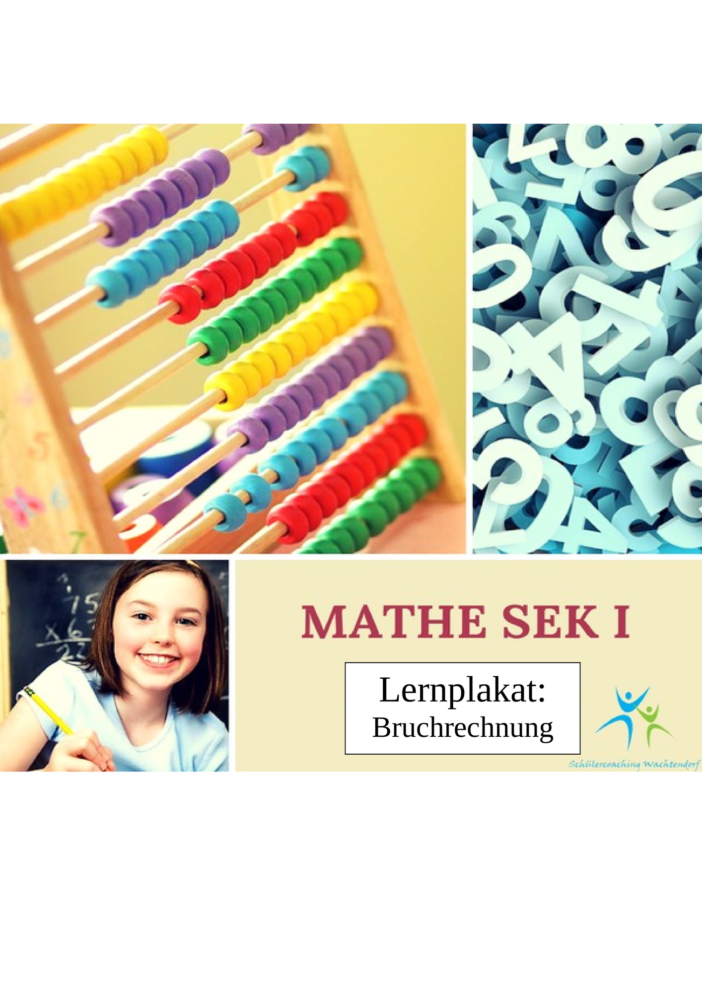 A3 Lernplakat Bruchrechnung – Unterrichtsmaterial im Fach Mathematik