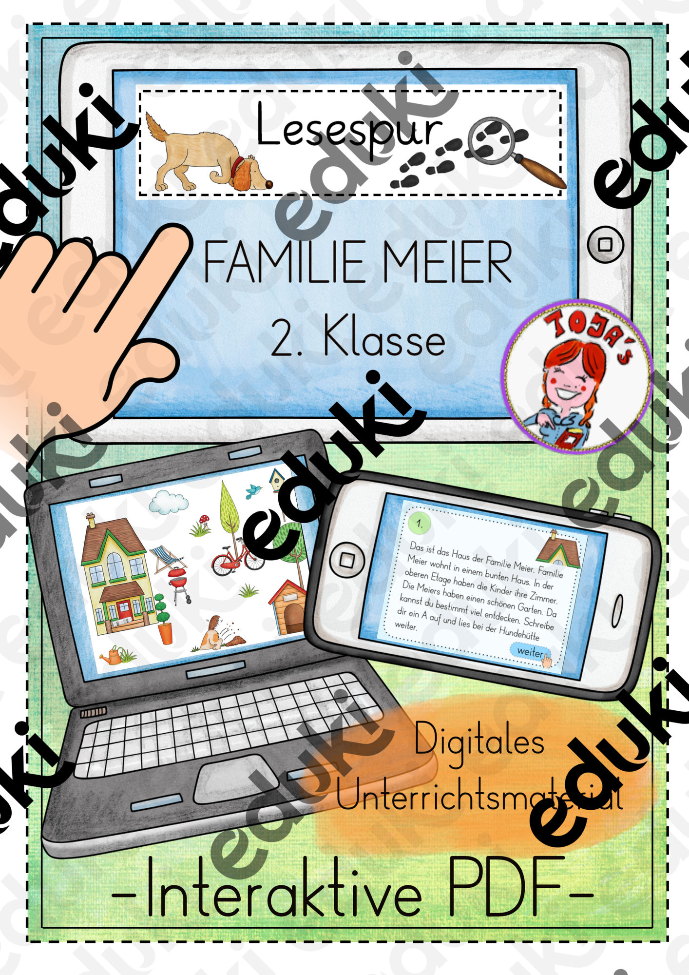 Interaktive Lesespur - Familie Meier (2. Klasse) – Unterrichtsmaterial