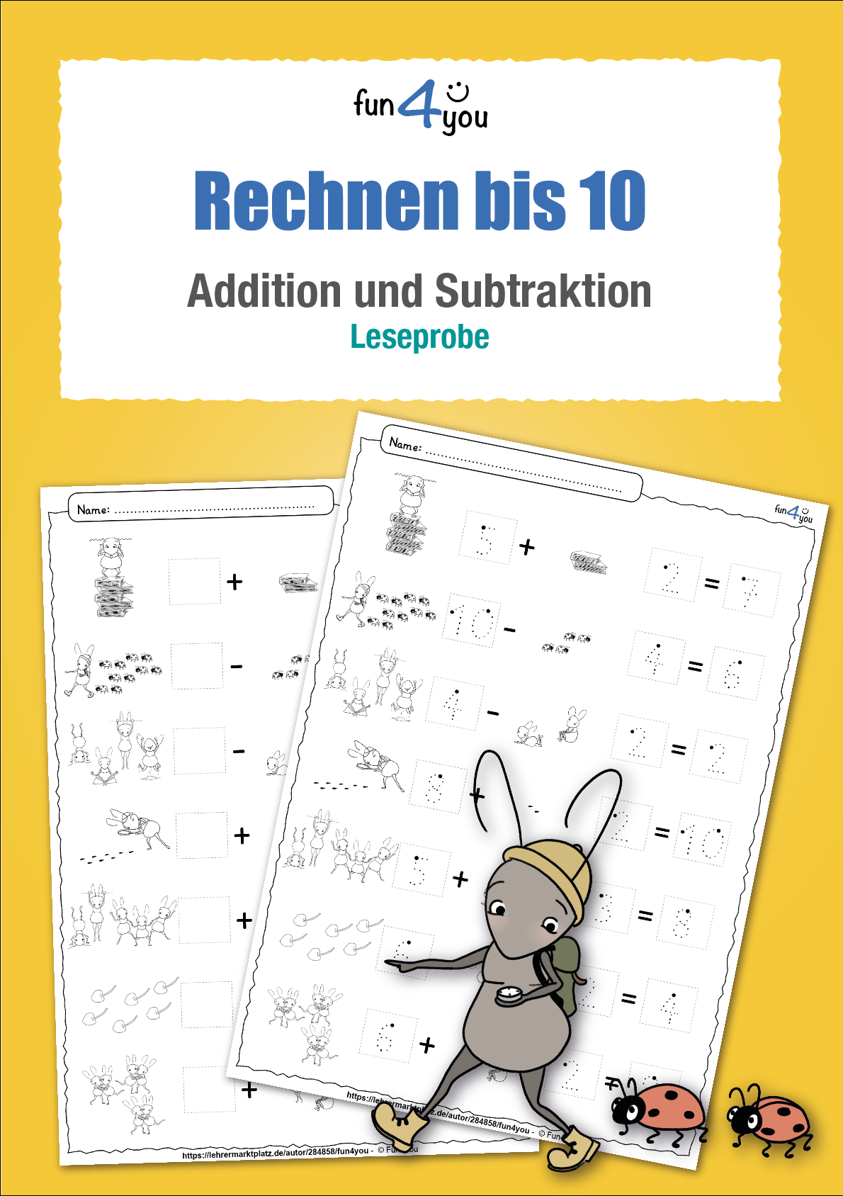 Rechnen bis 10 - Addition und Subtraktion – Unterrichtsmaterial im Fach