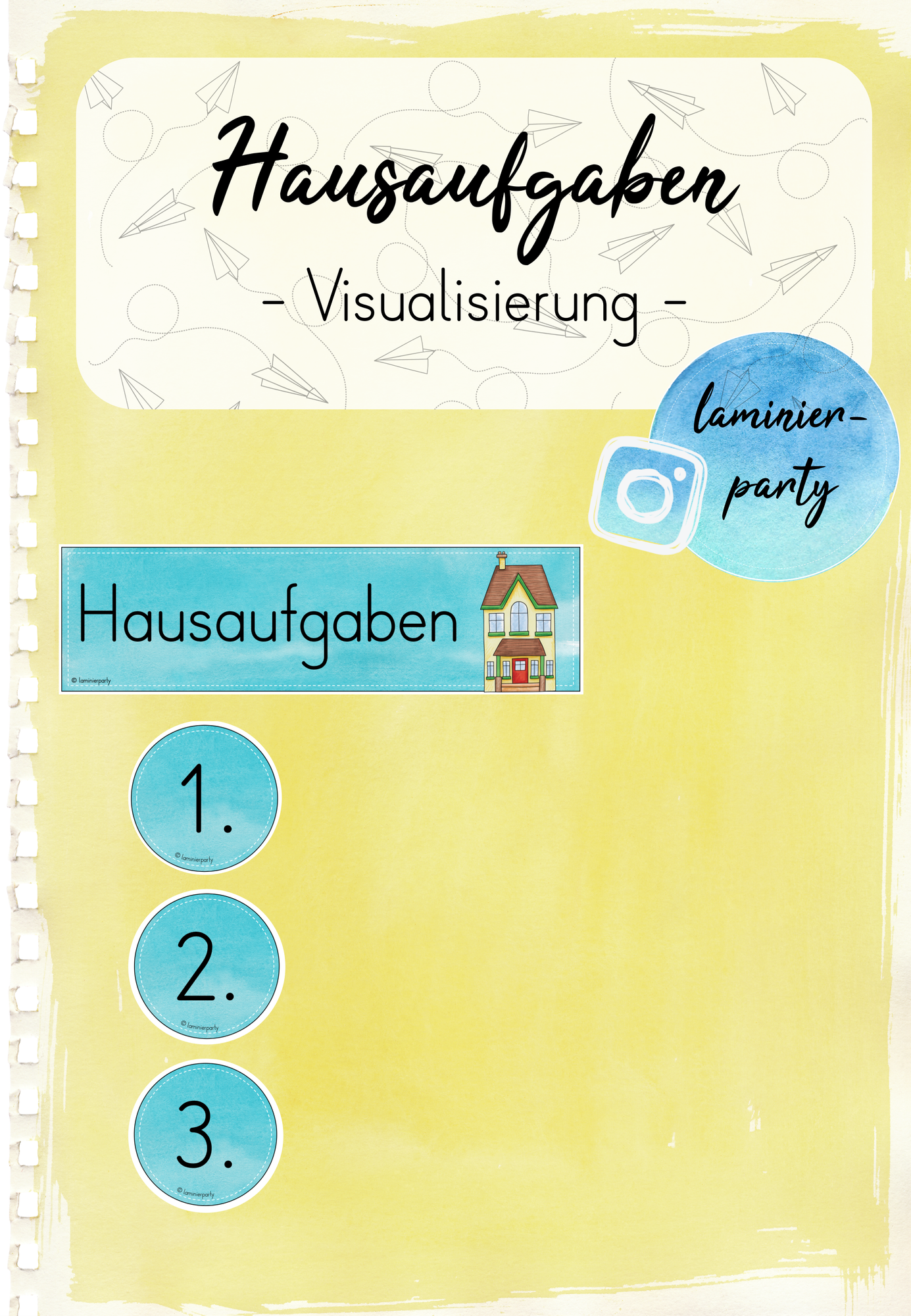 Hausaufgaben: Visualisierung – Unterrichtsmaterial im Fach