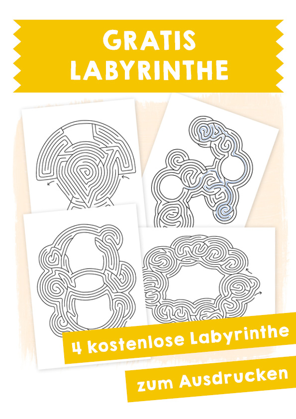 GRATIS Labyrinthe zum Ausdrucken – Unterrichtsmaterial im Fach