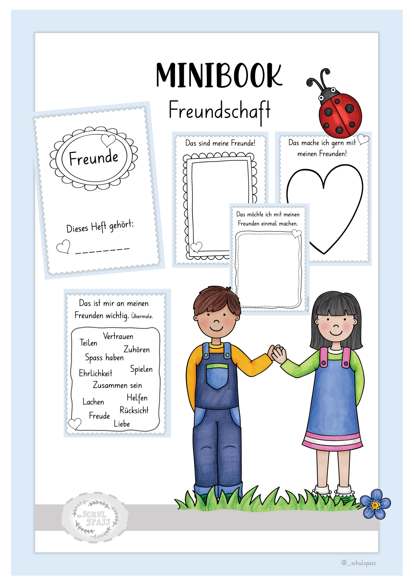 Freunde/Freundschaft - Minibook – Unterrichtsmaterial im Fach Ethik ...