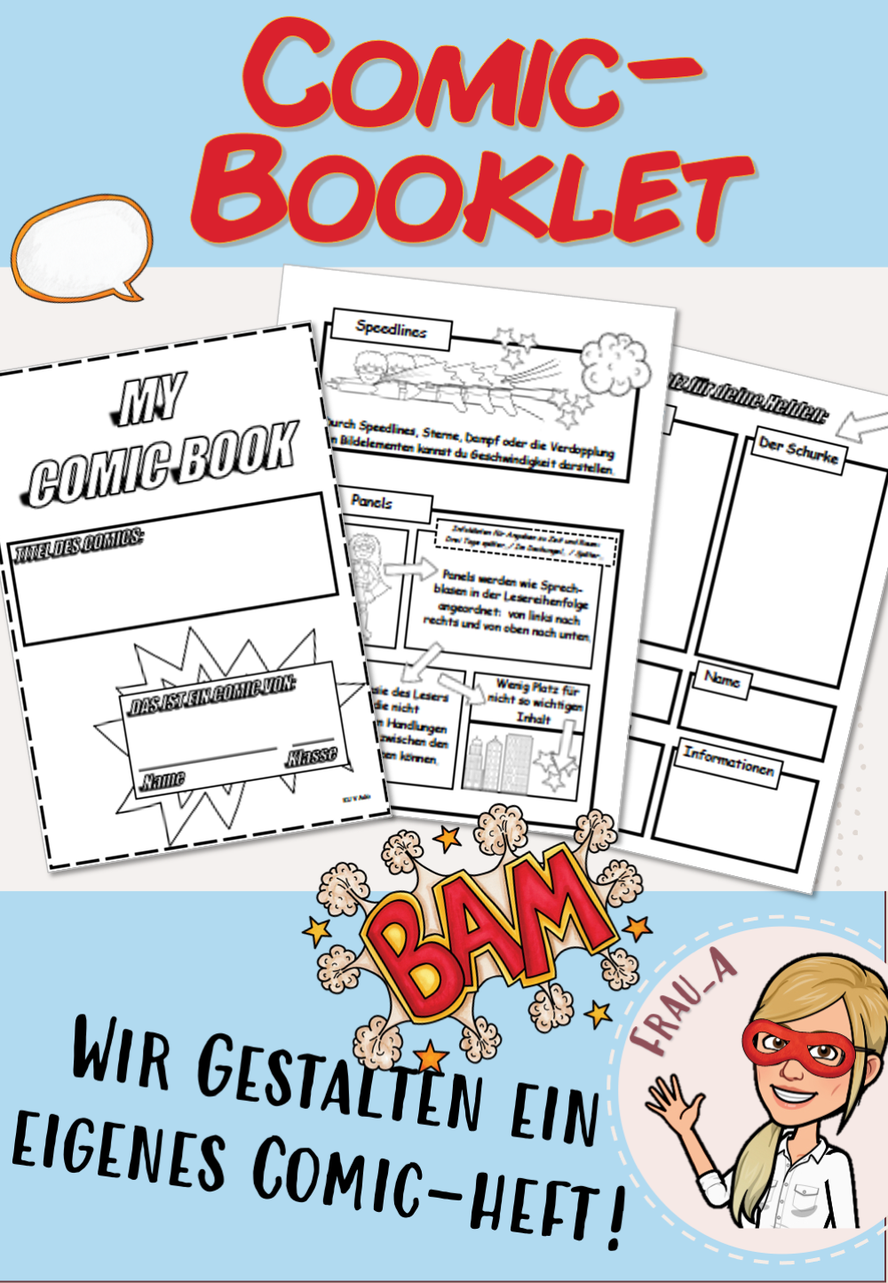 Comic Booklet Comic Heft Unterrichtsmaterial Im Fach Kunst comic-booklet-comic-heft-unterrichtsmaterial-im-fach-kunst