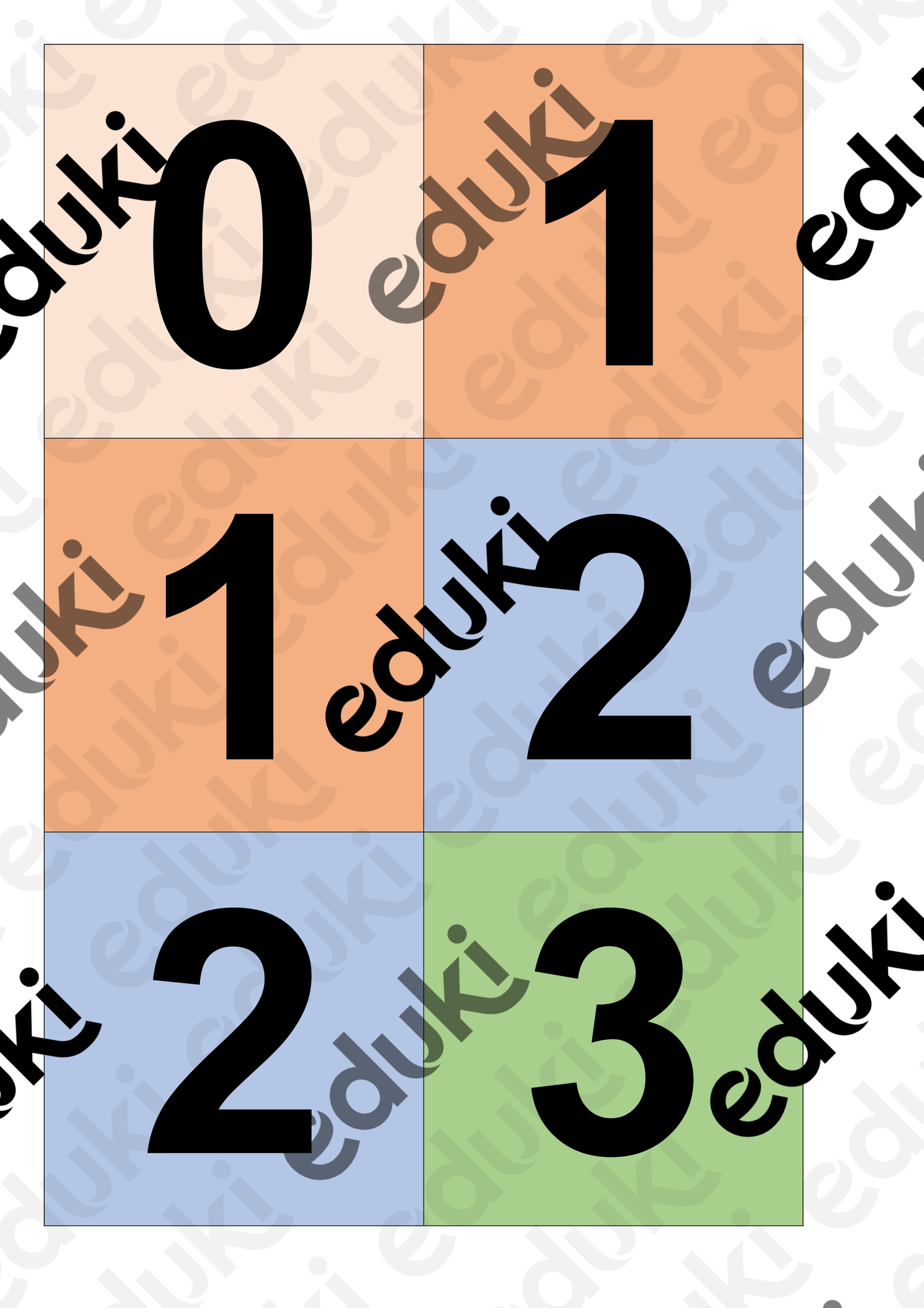 Ziffernkarten Mathe Grundaufgaben – Unterrichtsmaterial im Fach Mathematik
