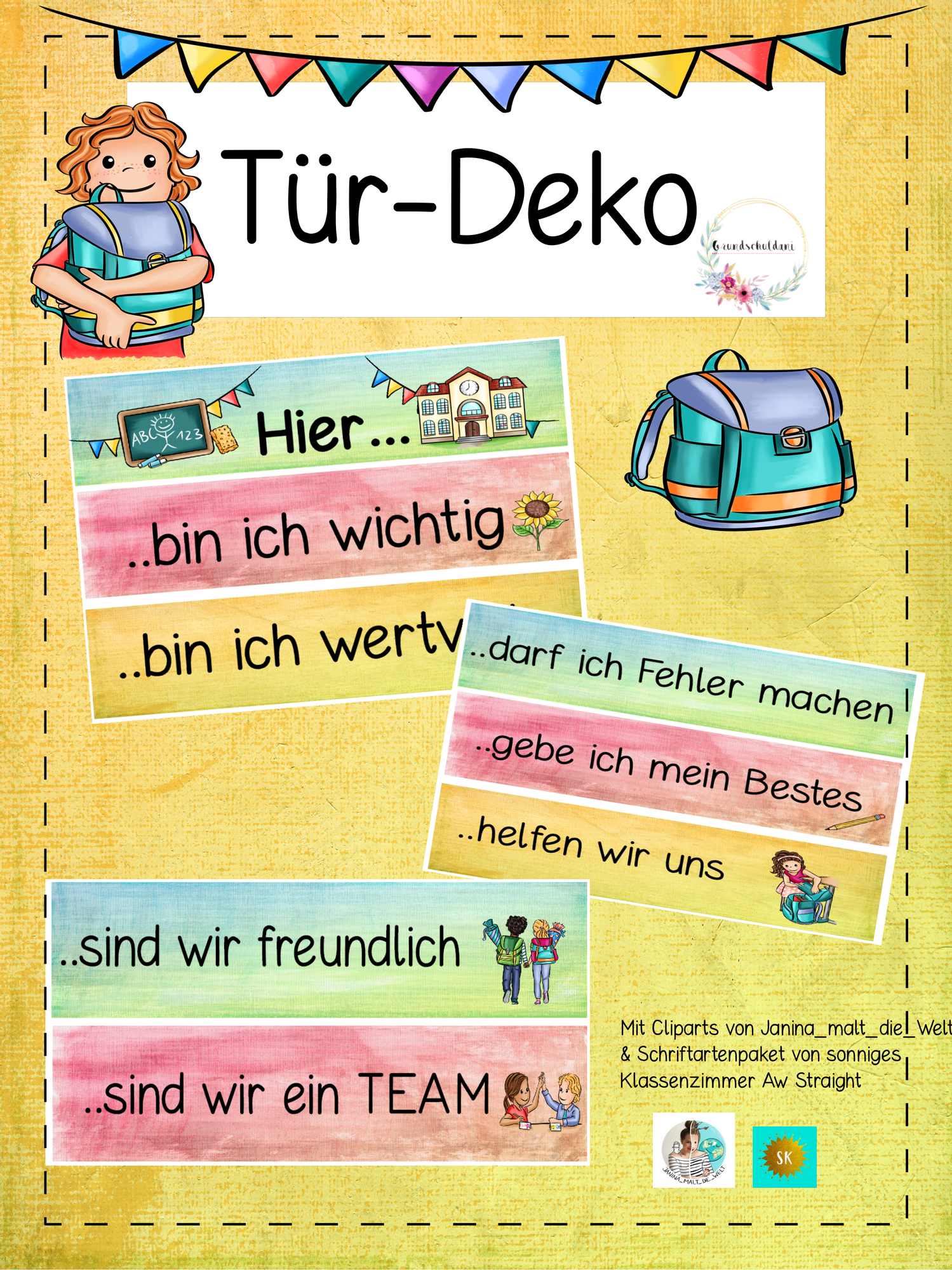 Türdekoration Klassenzimmer – Unterrichtsmaterial Im Fach